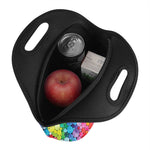 Watercolor Rainbow Pattern Print Neoprene Lunch Bag