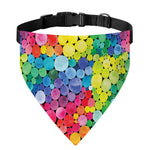 Watercolor Rainbow Pattern Print Over The Collar Dog Bandana