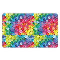 Watercolor Rainbow Pattern Print Polyester Doormat