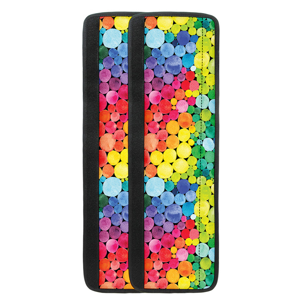 Watercolor Rainbow Pattern Print Refrigerator Handle Covers