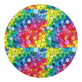 Watercolor Rainbow Pattern Print Round Blanket