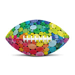 Watercolor Rainbow Pattern Print Rugby Ball