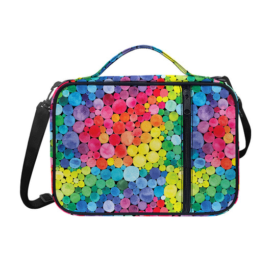 Watercolor Rainbow Pattern Print Shoulder Strap Bible Bag