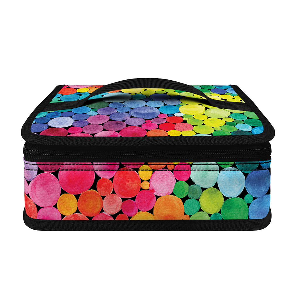 Watercolor Rainbow Pattern Print Small Lunch Bag