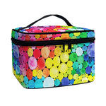 Watercolor Rainbow Pattern Print Travel Makeup Bag