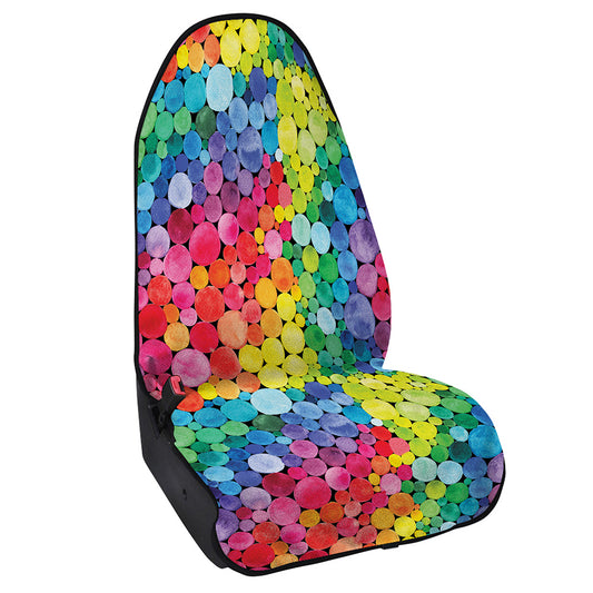 Watercolor Rainbow Pattern Print Waterproof Car Seat Cover