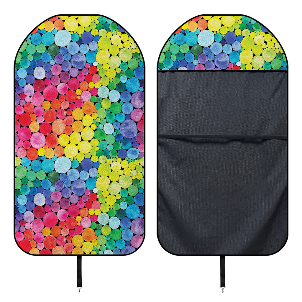 Watercolor Rainbow Pattern Print Waterproof Car Seat Cover
