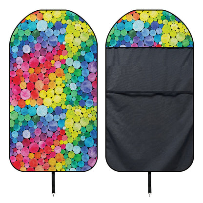 Watercolor Rainbow Pattern Print Waterproof Car Seat Cover