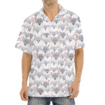 Watercolor Rat Pattern Print Aloha Shirt
