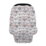 Watercolor Rat Pattern Print Baby Seat Cover