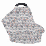 Watercolor Rat Pattern Print Baby Seat Cover