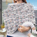 Watercolor Rat Pattern Print Baby Seat Cover