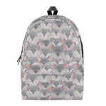 Watercolor Rat Pattern Print Backpack