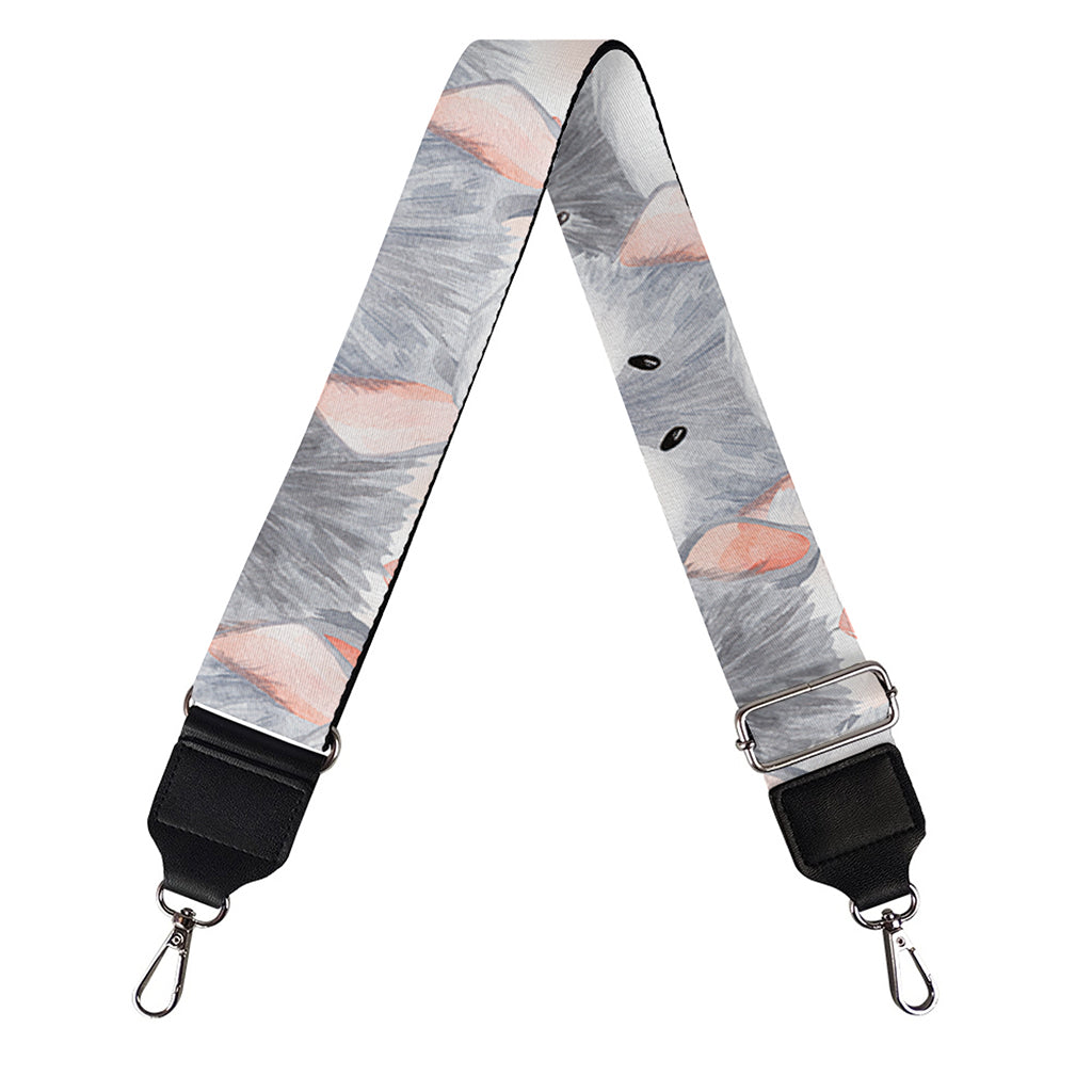 Watercolor Rat Pattern Print Bag Strap