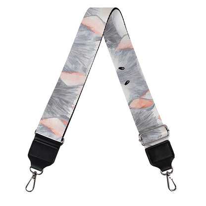 Watercolor Rat Pattern Print Bag Strap