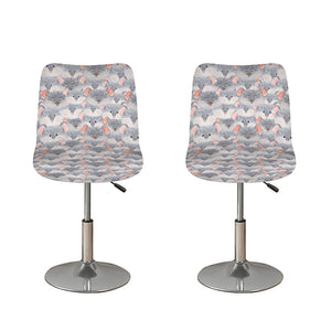 Watercolor Rat Pattern Print Bar Stool Covers