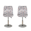 Watercolor Rat Pattern Print Bar Stool Covers