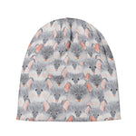 Watercolor Rat Pattern Print Beanie