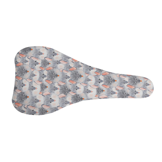 Watercolor Rat Pattern Print Bicycle Seat Cover
