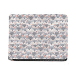 Watercolor Rat Pattern Print Bifold Wallet