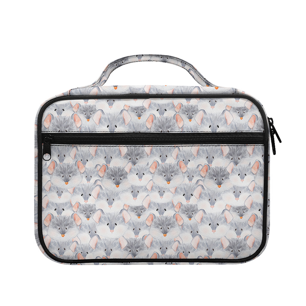 Watercolor Rat Pattern Print Briefcase Bible Bag