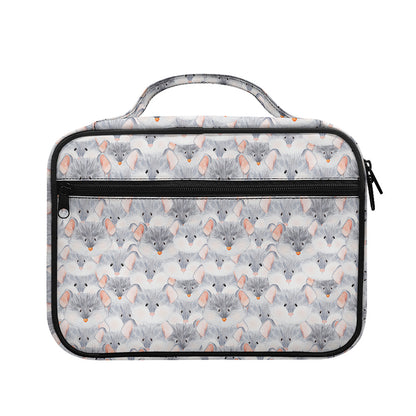 Watercolor Rat Pattern Print Briefcase Bible Bag