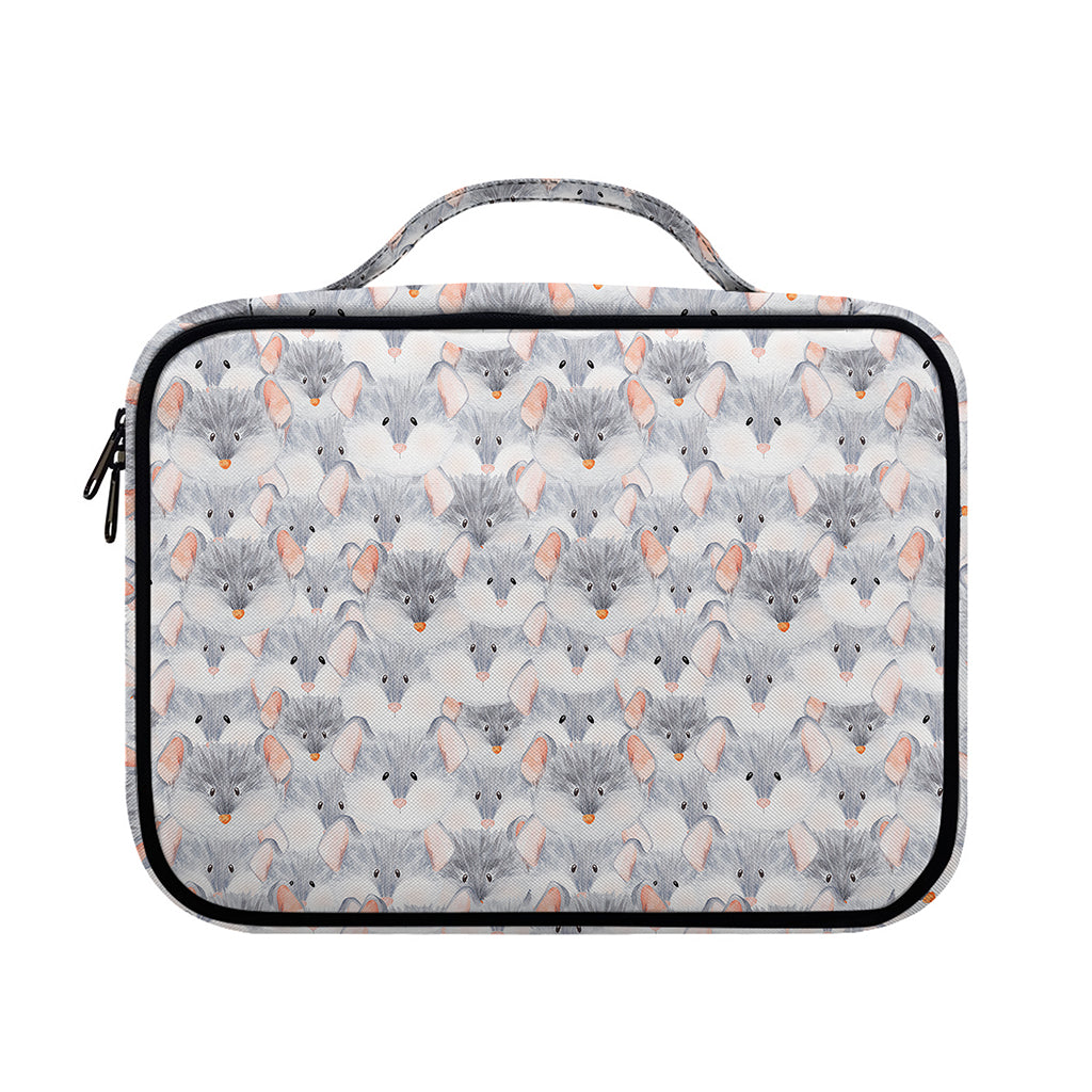 Watercolor Rat Pattern Print Briefcase Bible Bag