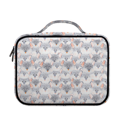 Watercolor Rat Pattern Print Briefcase Bible Bag