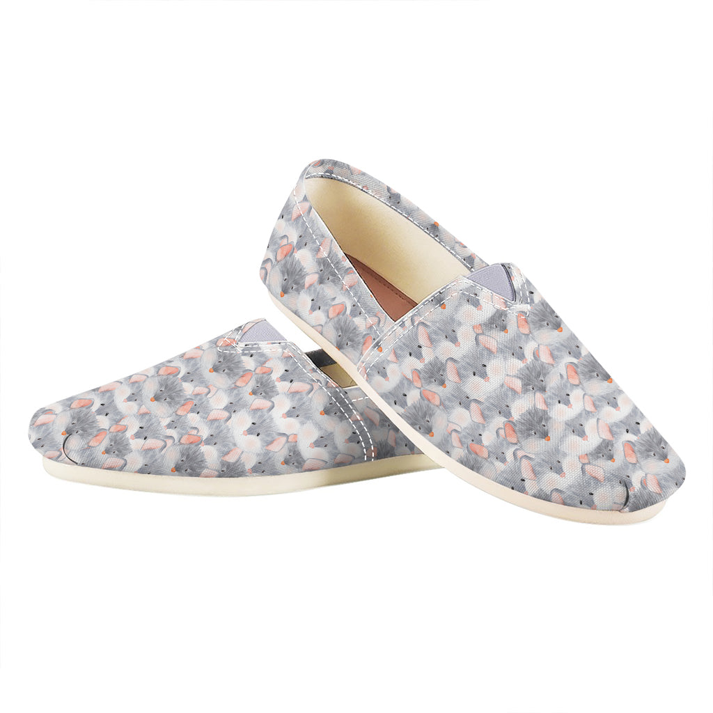 Watercolor Rat Pattern Print Casual Shoes