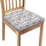 Watercolor Rat Pattern Print Chair Cushion Cover