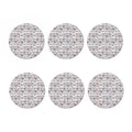 Watercolor Rat Pattern Print Coaster Set