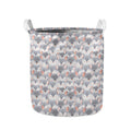 Watercolor Rat Pattern Print Collapsible Laundry Basket