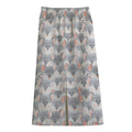 Watercolor Rat Pattern Print Cotton Front Slit Maxi Skirt