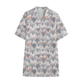 Watercolor Rat Pattern Print Cotton Hawaiian Shirt