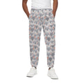 Watercolor Rat Pattern Print Cotton Sweatpants