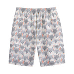 Watercolor Rat Pattern Print Cotton Shorts