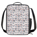 Watercolor Rat Pattern Print Crossbody Lunch Bag