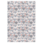 Watercolor Rat Pattern Print Curtain