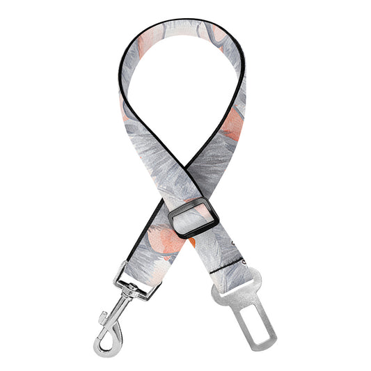 Watercolor Rat Pattern Print Dog Seat Belt