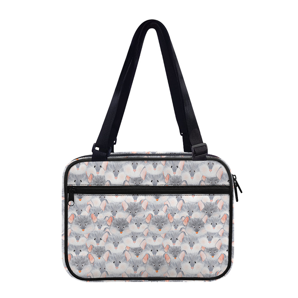 Watercolor Rat Pattern Print Double Strap Bible Bag