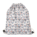 Watercolor Rat Pattern Print Drawstring Bag