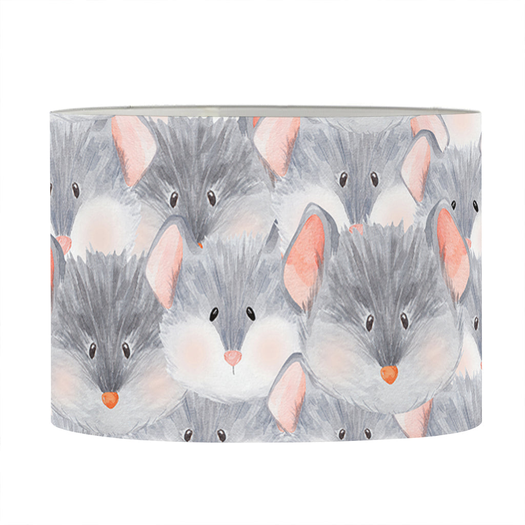 Watercolor Rat Pattern Print Drum Lamp Shade