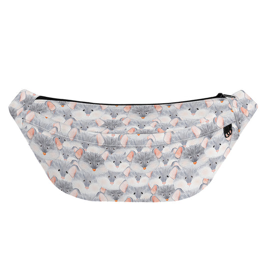 Watercolor Rat Pattern Print Fanny Pack