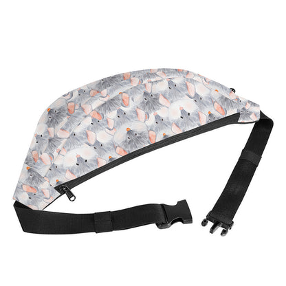 Watercolor Rat Pattern Print Fanny Pack