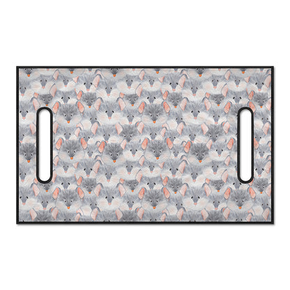 Watercolor Rat Pattern Print Golf Cart Seat Cover