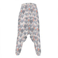 Watercolor Rat Pattern Print Hammer Pants