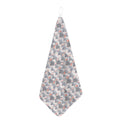 Watercolor Rat Pattern Print Hand Towel
