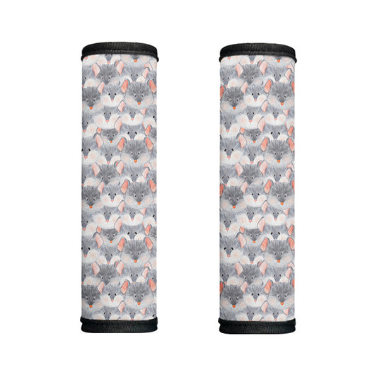 Watercolor Rat Pattern Print Handle Covers