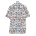 Watercolor Rat Pattern Print Hawaiian Shirt
