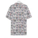 Watercolor Rat Pattern Print Hawaiian Shirt